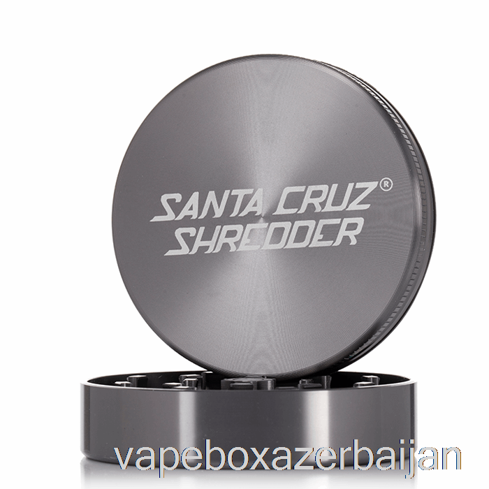 E-Juice Vape Santa Cruz Shredder 2.75inch Large 2-Piece Grinder Grey (70mm)